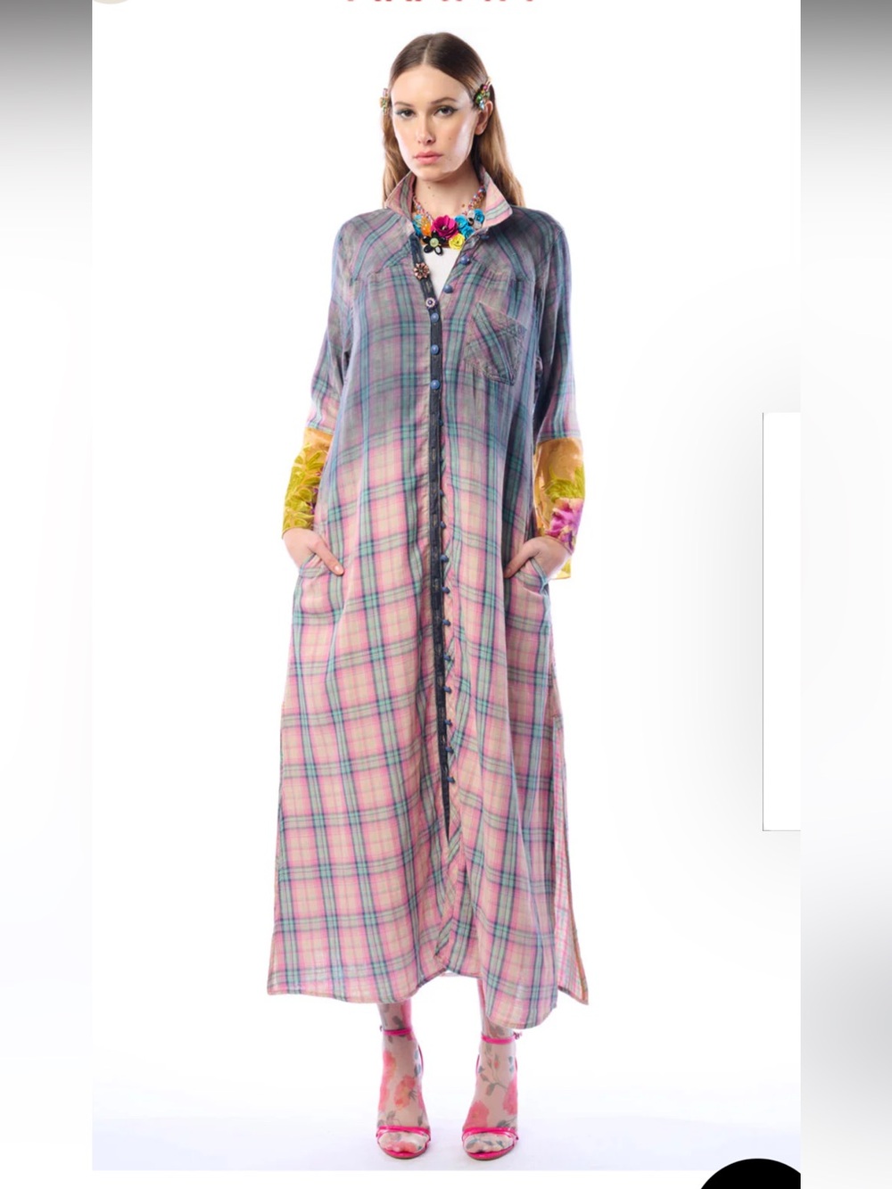 NWT Aratta Silent Journey- Kaitlin Maxi Duster - Picture 10 of 16